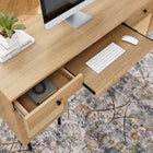 Modway - Chaucer Bureau - Chêne-Plateau de clavier extraitoire