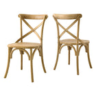 Modway - Gear Fauteuil d’appoint de salle à manger - Naturel-7