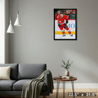 Connor Bedard 20x29 Chicago Blackhawks - Toile encadree - 22" x 31"-Prêt à accrocher - livré entièrement assemblé