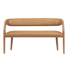 Modway - Pinnacle Cuir végane Banc d’accent - Tan-7