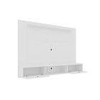 Manhattan Comfort - Centre de divertissement flottant Liberty 70,86 po style milieu du siècle moderne - Blanc-Comprend 2 ouvertures pour la gestion des fils et des câbles
