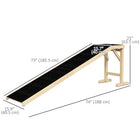 PawHut - Rampe pour animaux, marches de lit pour chien avec tapis antidérapant, 74 po L x 16 po l x 25 po H - naturel-Tapis antidérapant sur la rampe pour garantir la sécurité 