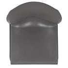 Flash Furniture - Chaise empilable grise de la série HERCULES d’une dossier complet avec base traîneau enduite de poudre noire-Garantie à vie limitée sur le cadre