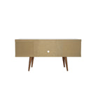 Manhattan Comfort - Meuble TV moderne Utopia 53,14 po - Blanc mat-Assemblage à domicile requis Tout le matériel inclus