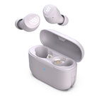 Jlab Écouteurs Sans Fil GO Air POP - Lilas-Double connexion. Utilisez l’un ou l’autre des écouteurs indépendamment ou utilisez les deux ensemble. Un microphone MEMS intégré dans chaque écouteur garantit la clarté des appels.