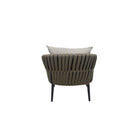 Backyard Lifestyles - Ensemble de patio conversation 4 pièces Nautique - Charbon-Dimensions : Canapé : 64,9 po L x 31,8 po l x 28,7 po H.