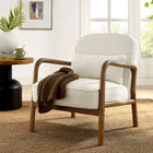 Modway - Charlie Boucle Tapis Fauteuil - Ivoire-Rembourrage en mousse dense