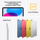 Apple - iPad 10eme generation, 10,9 po ecran Liquid Retina, Wi-Fi 6, puce A14 Bionic, 64 Go, iPadOS 16, Bleu-Wi-Fi 6 et connectivite 5G (sub-6 GHz)
