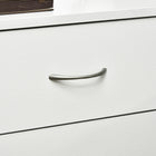 HOMCOM - Table de chevet avec 3 tiroirs - blanc-Utilisation polyvalente comme table de chevet, bout de canapé ou unité de rangement supplémentaire 