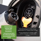 Emporia - Chargeur de niveau 2 classique pour véhicules électriques 48 A avec câble de 7,3 m (24 pi) - J1772 - Câblé - Blanc-Equipée connecteur sae j1772 compatible avec la majorité des véhicules électriques en amérique du nord utilisant ports j1772 et compatible avec modèles comme chevrolet bolt vw id 4 nissan leaf ford mustang mach e hyundai bmw i3 i4 ix audi jeep wrangler 4xe et plus, adaptateur requis pour véhicules tesla ou nacs