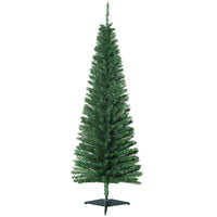 HOMCOM - Arbre de Noël - arbre de Noël fin avec branches réalistes-L'arbre de Noël artificiel a un style fin 
