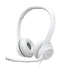Logitech H390 Casque Stéréo Filaire pour PC/Ordinateur Portable avec Microphone Antibruit - Blanc-Son stéréo numérique : Les haut-parleurs affinés offrent un son numérique amélioré pour la musique, les appels, les réunions et plus encore