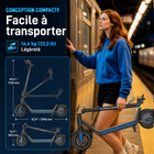 Gyrocopters - Trottinette électrique FlashX pour adultes et adolescents - Vitesse 32 km/h - Autonomie 32 km - Application - Noir-Connectez-vous à l'application Ofstar Mobi via Bluetooth pour suivre vos trajets, activer le régulateur de vitesse et surveiller le niveau de la batterie en temps réel
