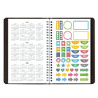 Blueline - Agenda Scolaire Hebdomadaire/Mensuel - 8 po H x 5 po l - Noir - Bilingue-Section mots de passe