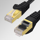 Staples - Tech Câble Ethernet Cat8 - 6 pi - Noir-Jusqu'à 40G bps : vitesses ultrarapides pour le jeu, le streaming et plus enncore