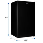 Koolatron - Réfrigérateur compact avec congélateur - 3,2 pi3 - noir-Compartiment congélateur demi-largeur