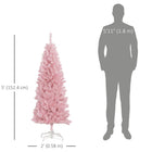 HOMCOM - Sapin de Noël artificiel de 5 pi avec ouverture automatique - Rose-Convient aux salles, aux écoles et à la maison 