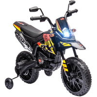 Qaba - Moto électrique pour enfants sous licence Aprilia 12V à batterie - jaune-L'autorisation Aprilia renforce l'authenticité et l'attrait de la moto 