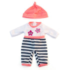 Miniland - Vêtements de poupée - convient aux poupées de 12-5/8 pouces - Pyjama saumon pour temps froid-Parfait pour enseigner aux enfants comment s'habiller selon les différents climats.