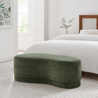 Modway - Nimbus 48" Rembourré Ottoman Bench - Sage-Bois massif, MDF, cadre en contreplaqué