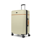 Bugattit - Valsie d'enregistrement rigide 27po de la collection Cannes - Crème-Fabriqué en ABS/PC léger et résistant avec garniture en PU