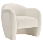 Modway - Compose Performance Velvet Chaise d’accent - Alabaste-Chaise d’accent polyvalente