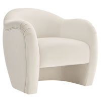 Modway - Compose Performance Velvet Chaise d’accent - Alabaste-Chaise d’accent polyvalente