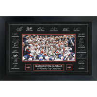 Washington Capitals 2018 Stanley Cup Replica Signature Frame - Impression encadree - 35" x 23"-Qualité supérieure - print framed
