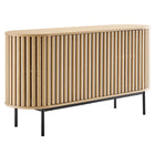 Modway - Fortitude Ovale de 59" Buffet - Chêne-MDF et panneau de particules