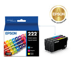 Epson - Cartouches d'encre T222 - Capacité standard - Cyan/Magenta/Jaune-Original