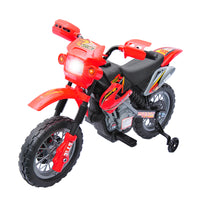 Aosom - Moto électrique pour enfants - dirt bike à batterie 6v - rouge-Expérience de conduite authentique pour les jeunes enfants 
