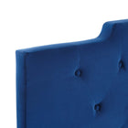 Modway - Juliet Touffe Performance Velvet Tête de lit King/King de Californie, Marine-Tissu résistant aux taches durable