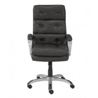 Brassex - Hendrick Chaise de bureau - grise-Conception ergonomique avec dossier complet et appui-tête pour un soutien total pendant le travail