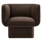 Modway - Tate Performance Velvet Chaise d’accent - Marron chocolat-Assemblée requise