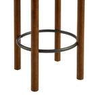 Modway - Fable Tissu Boucle Tabourets de comptoir - Ivoire de noyer - Ensemble de 2-Assemblée requise