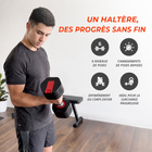 MotionGrey - Ensemble  de 2 haltères réglables V2 avec cadrans de réglage rapide et bases de rangement - 5 à 26,5 lb-Bases de rangement incluses pour garder les deux haltères organisés entre les entraînements