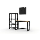 Cat - Ensemble d’armoires de garage (PAA) incluant 1 armoire murale, un établi de 48 po et une tablette-Rangement verrouillable sécurisé : Système de verrouillage intégré à 3 points avec clé pour protéger et organiser outils et fournitures.