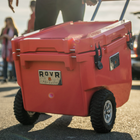RovR - RollR 60 Glacière rigide à roulettes pintes avec poignée de remorquage - Corail-9