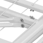 Modway - Horizon Acier inoxydable Cadre de lit simple, Blanc-Capacité de poids jusqu’à 1300 lb