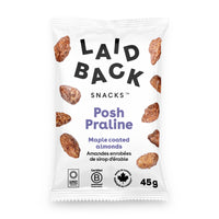 Laid Back Snacks - Amandes pralinées à l'érable - 45g x 20-Certifié neutre en carbone