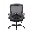 Nicer Interior - Chaise de travail à bras rabattable pour utilisation intensive-Bras rembourrés rabattables et réglables en hauteur pour un confort personnalisé et un rangement facile
