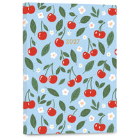 High Note - Agenda 2027 mensuel - 7-3/4 x 9-3/4 po - Fruits - Anglais-Couverture souple durable et résistante aux éraflures, avec des ornements en feuille métallique