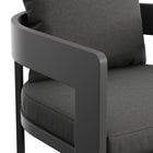 Modway - Tahoe Terrasse extérieure Aluminium pour patio Chaise de bar - 44,5 po - Fusain-8