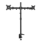 ShoppingAll - Support sur pied entièrement réglable pour deux écrans - Noir-Peut accueillir un moniteur de 13 à 32 pouces et pesant jusqu'à 17,6 livres/8 kg, avec des trous de montage VESA de 75 mm x 75 mm ou 100 mm x 100 mm.