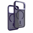 Blu Element - Étui Chromatic Kick MagSafe pour iPhone 17 Pro Max - Violet profond-Protection supplémentaire de l'appareil photo avec béquille rabattable pour une visualisation en paysage