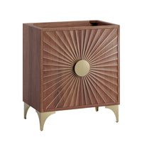 Modway - Daylight 30" Armoire à coiffeuse de salle de bain - Noyer-Armoire de toilette moderne pour salle de bain