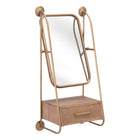 Zuo - Étagère miroir Peralta - Laiton/Brun-6