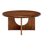 Modway - Rivian Ronde 34 » Table basse - Noyer-Capacité de poids : 176 lb