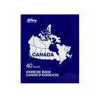 Hilroy - Canada Cahier cousu laminé, 10-7/8 po H x 8-3/8 po l, Couleurs Assorties-Réglure de 7 mm 