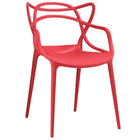 Modway - Entangled Restauration Fauteuil - Rouge-Chaise de salle à manger moderne